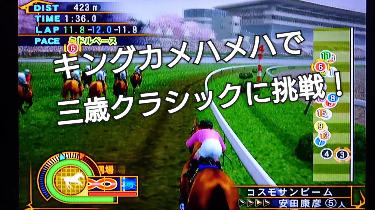 キングカメハメハで三歳クラシックに挑戦！【ギャロップレーサー8】競馬 競走馬シミュレーションゲーム