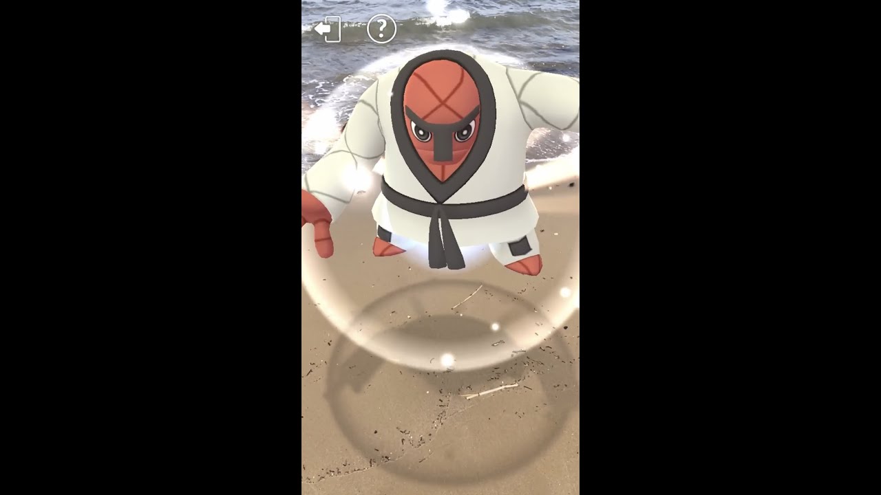 ダゲキ｜Sawk｜ナゲキ｜Throh【ポケモンGO】｜AR動画｜PoKeMoN GO AR｜#Shorts