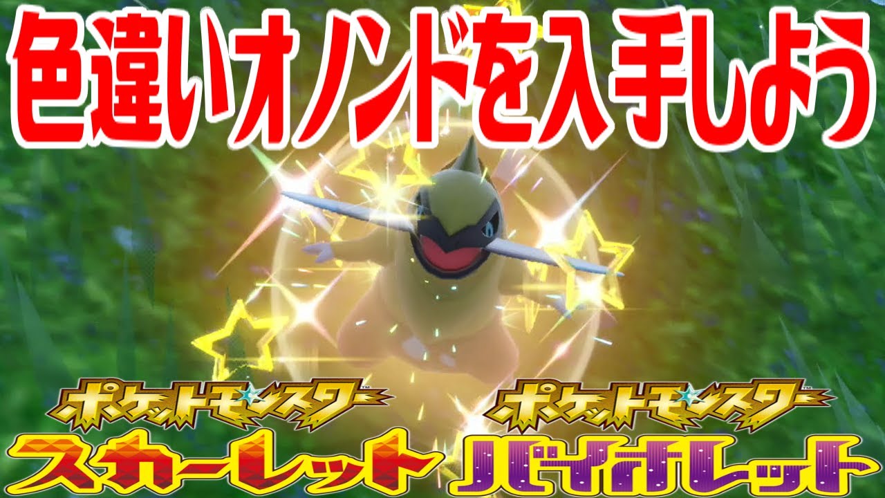 【ポケモンSV】色違いオノンドを入手しよう【ポケットモンスター スカーレット・バイオレット】Pocket Monsters