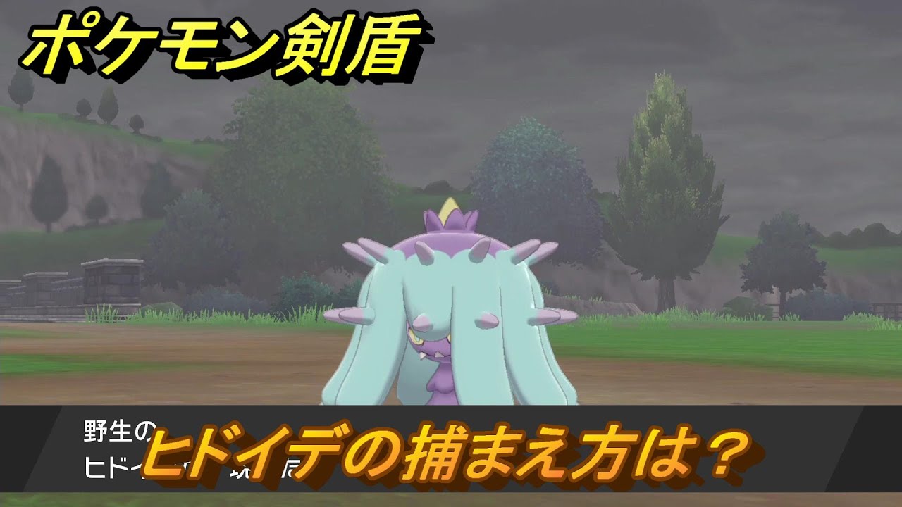 ポケモン剣盾　ヒドイデの出現場所は？オススメの場所は？天気は？ポケモン図鑑コンプへの道！　最新版【ポケモンソード・シールド】