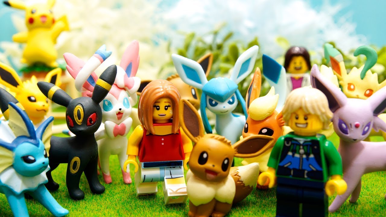 【LEGO遊び】ポケモンごっこ イーブイフレンズをゲットしにレッツゴー！【アナケナ&カルちゃんとママケナのキッズアニメ】pokemon