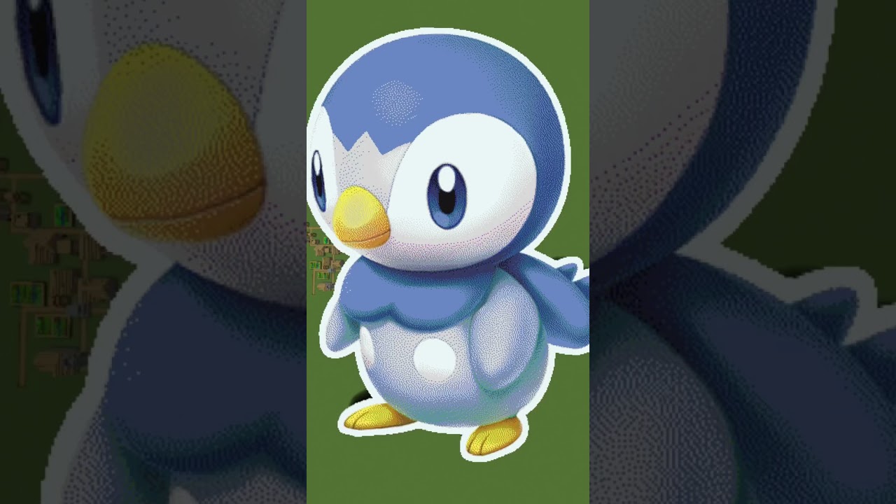 (マイクラ) 『ポッチャマ』ポケモンドット絵#minecraft #pixelart #shorts