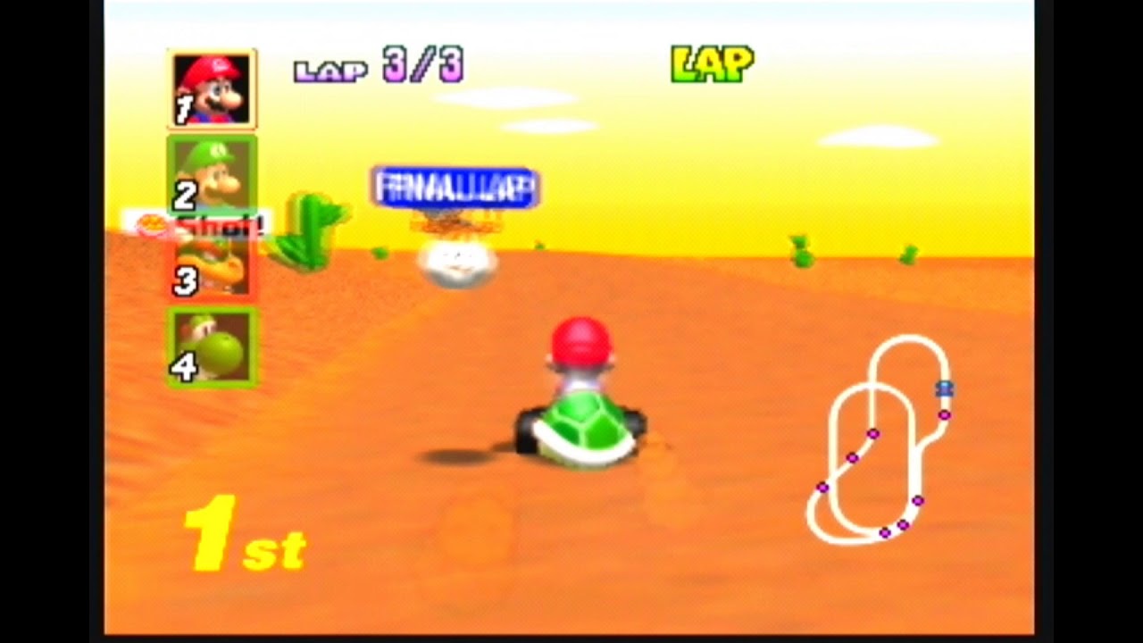 【マリオカート64】カラカラさばく【キノコカップ】