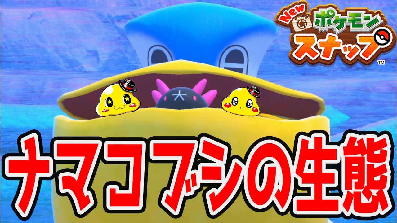 #9【ナマコブシが可愛すぎる】サメハダーに襲われ大ピンチ!?【ポケモンスナップ実況】
