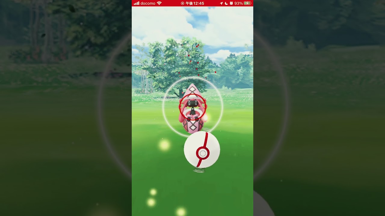 カプ・テテフ捕獲方法-ポケモンGO-金ズリgreat 10%(3体平均)
