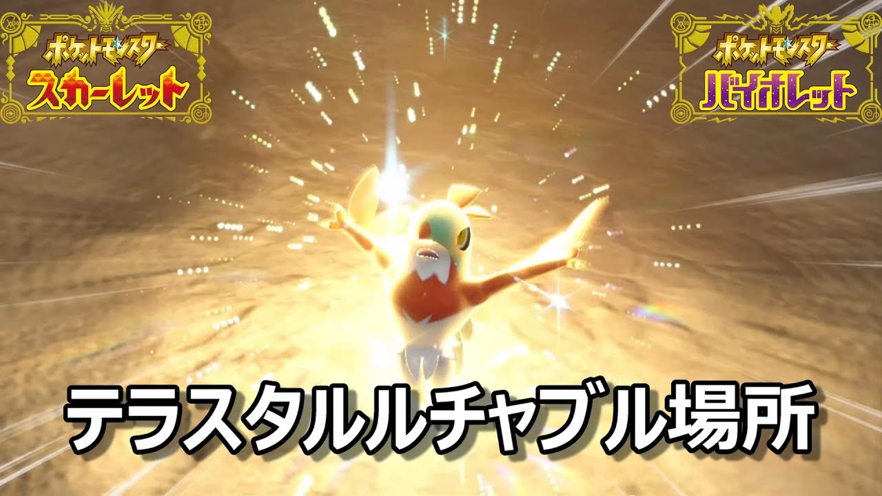 【ポケモンSV】テラスタルルチャブル場所　野生テラスタル＃２４【スカーレット・バイオレット】