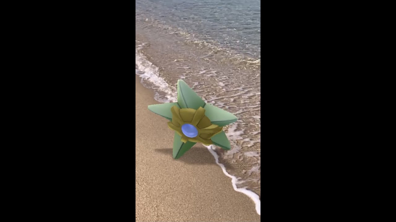 ヒトデマン｜Staryu｜ShinyPokémon【ポケモンGO】｜AR動画｜PoKeMoN GO AR｜#Shorts