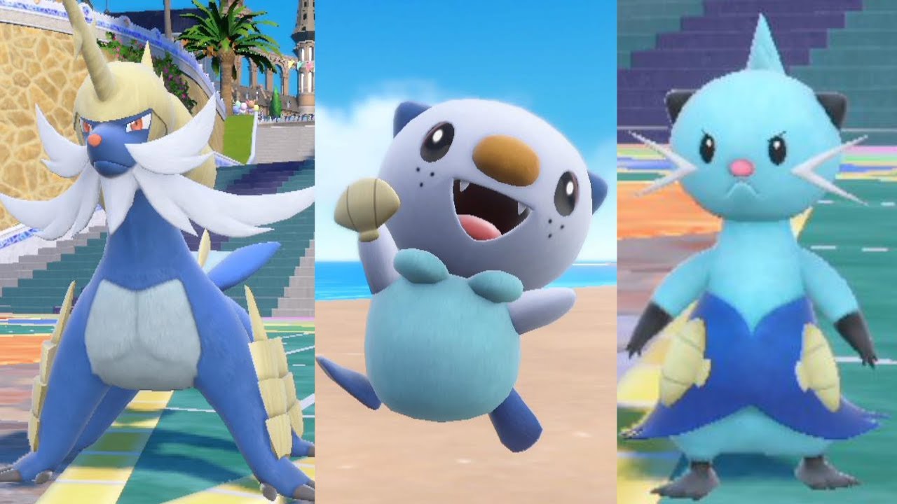 【ポケモンSV】 ミジュマル フタチマル ダイケンキ  シェルブレード モーション集 ピクニック【ポケモン スカーレット・バイオレット】