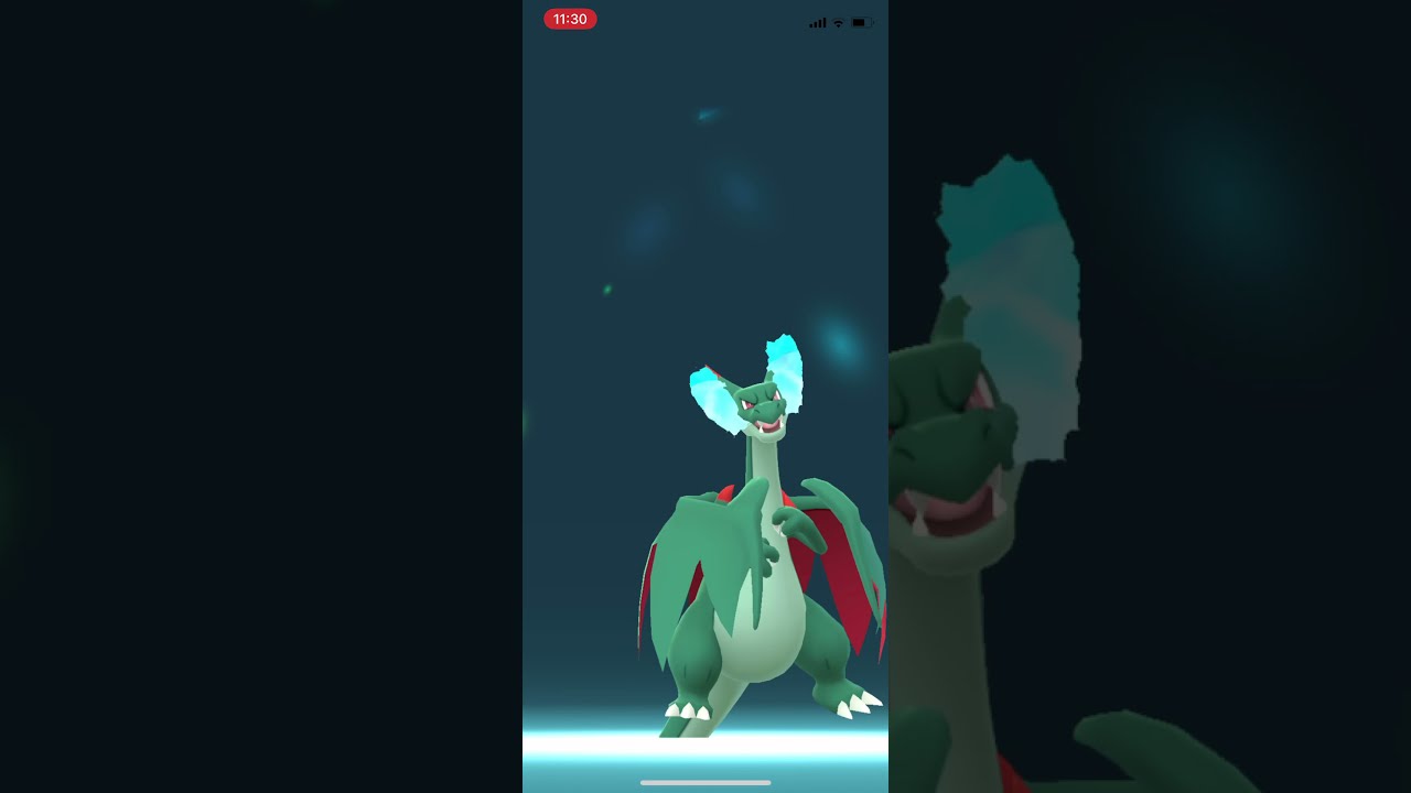 【ポケモンGO】色違いリザードンをメガリザXにメガシンカ！/SHINY MEGA Charizard X evolution！#shorts