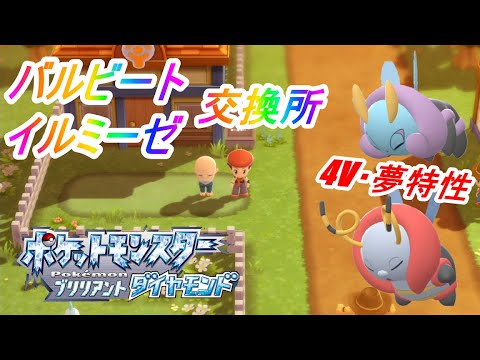 【ポケモンBDSP】バルビートorイルミーゼ（４V・夢特性）交換します！【孵化あまり】※ミカルゲ・青カラナクシ（５V）・グライガー（４ｖ夢オシャボ）ゴース（５V）もあります！