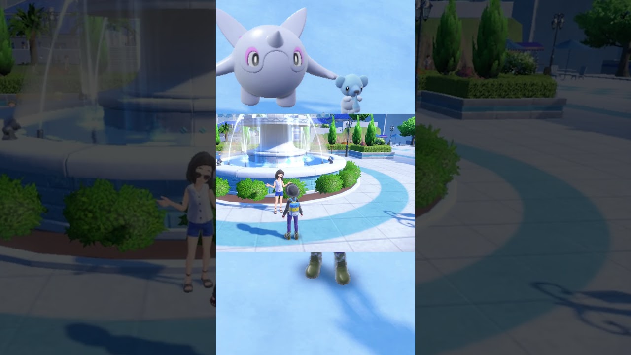 【ポケットモンスターSV】意外と知らないカラフシティのお姉さんと青いウパー交換入手場所　#shorts