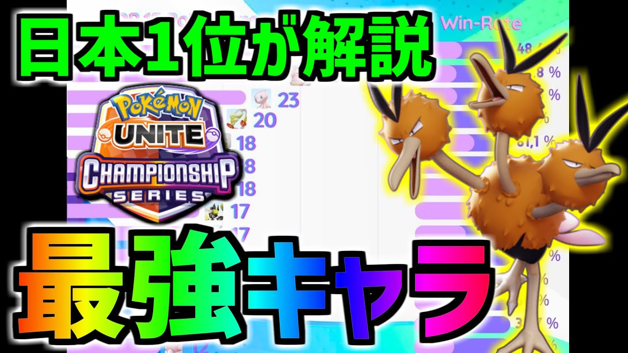 日本1位が大会の環境について完全解説!! 最強キャラはこうやって生まれる【ポケモンユナイト】