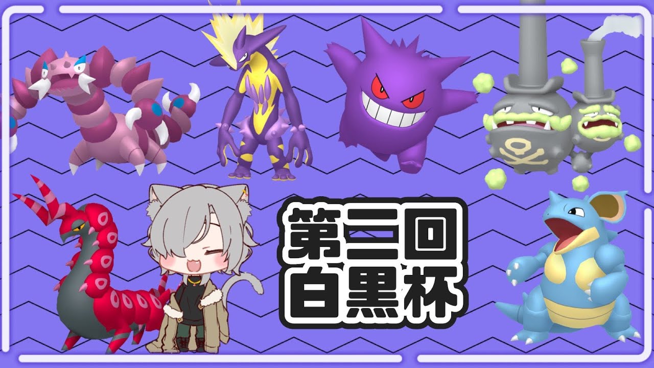 【ポケモン剣盾】タイプ統一の仲間大会、第二回白黒杯に参加していく！