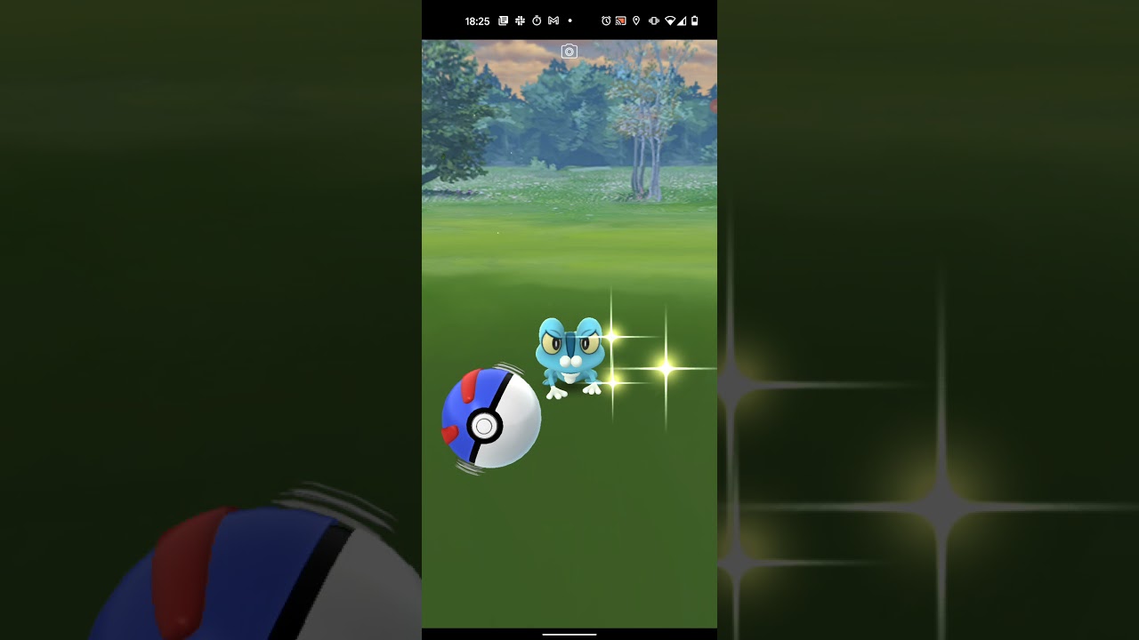 【ポケモンGO】ケロマツをワンショット・エクセレント・カーブスローでゲットしただけの動画