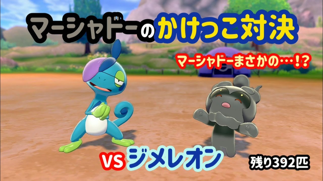VSジメレオン ガラル図鑑No.8【マーシャドーのかけっこ対決】