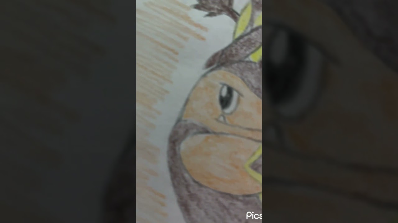 シャーペンと色鉛筆でポケモンのポカブ進化集描いてみました#shorts #イラスト #pokemon #anime