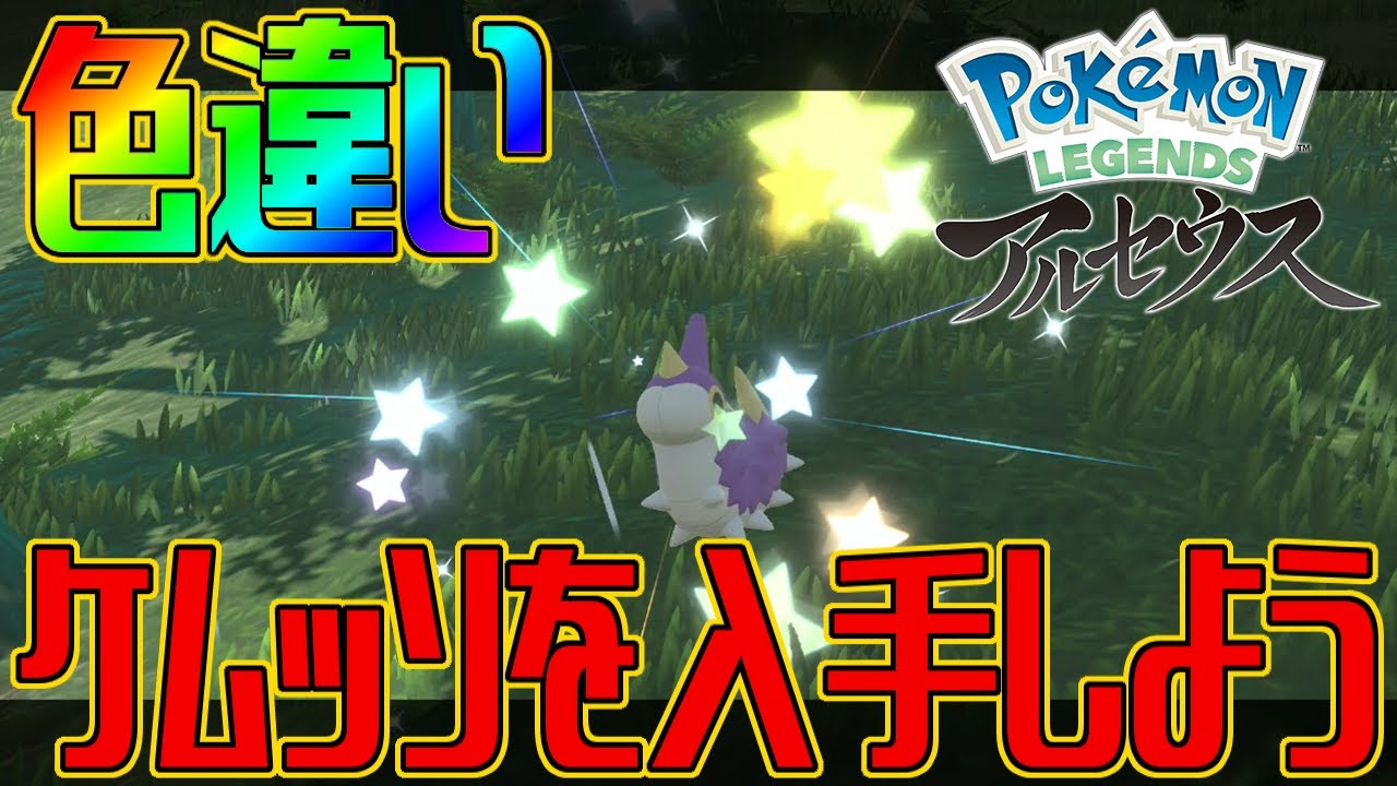 【ポケモンアルセウス】色違いケムッソを入手しよう【Pokémon LEGENDS アルセウス】