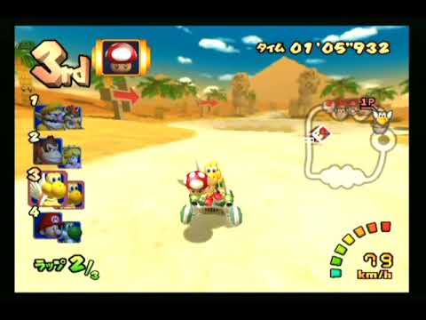 【マリオカート ダブルダッシュ!!】カラカラさばく【キノコカップ】