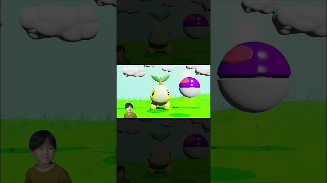 【ポケモン】〈マシロのアニメ制作記①〉『ナエトルゲットだぜ！』#shorts