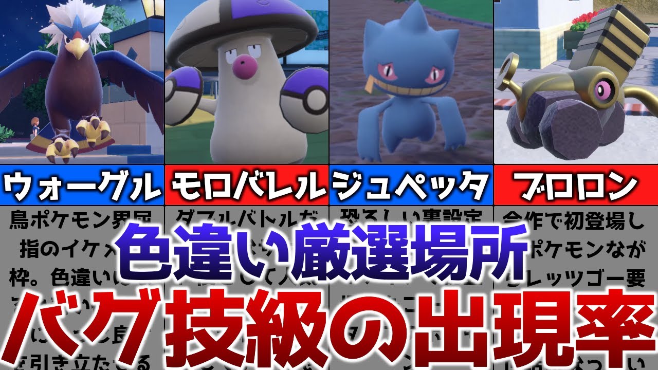 【ポケモンSV】色違いがバグ技級に出現するおすすめの色違い厳選場所その12【ゆっくり解説】