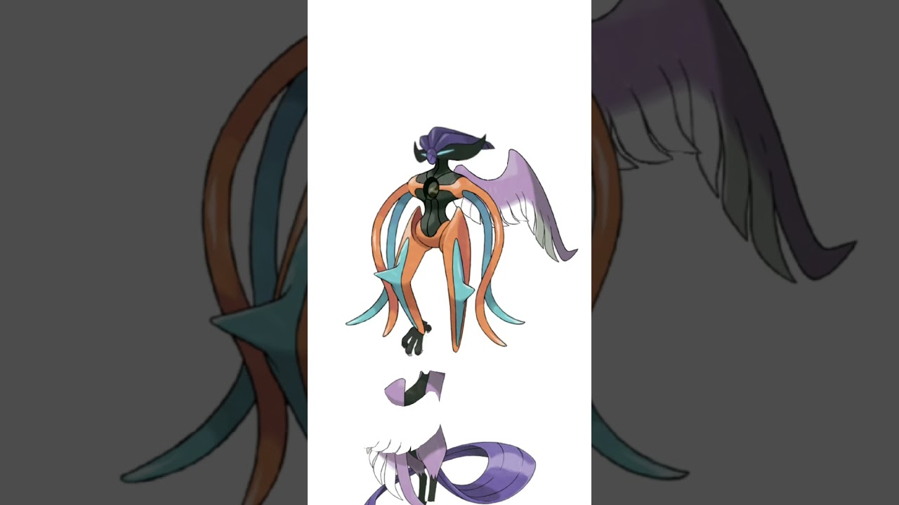 デオキシス＋ガラルフリーザーの合成。宇宙人?天使?ポケモン