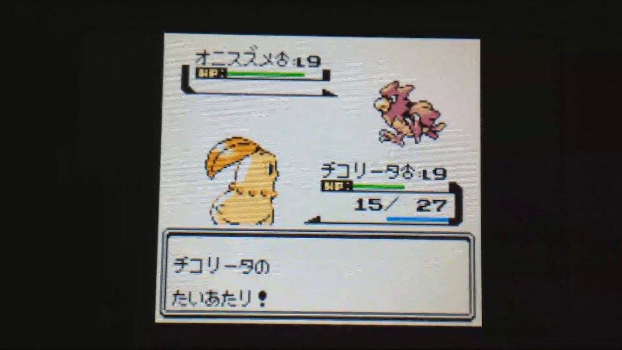 色チコリータ1匹の旅～003キキョウジム01とりつかいのショウタ～【ポケモン金VC】
