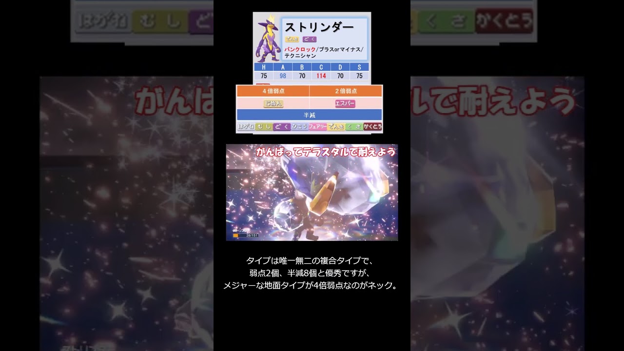 【マイナーポケモン解説】”音技の使い手”ストリンダー【ポケモンSV】#shorts