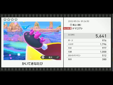 Newポケモンスナップ　★4ナマコブシ【5641】
