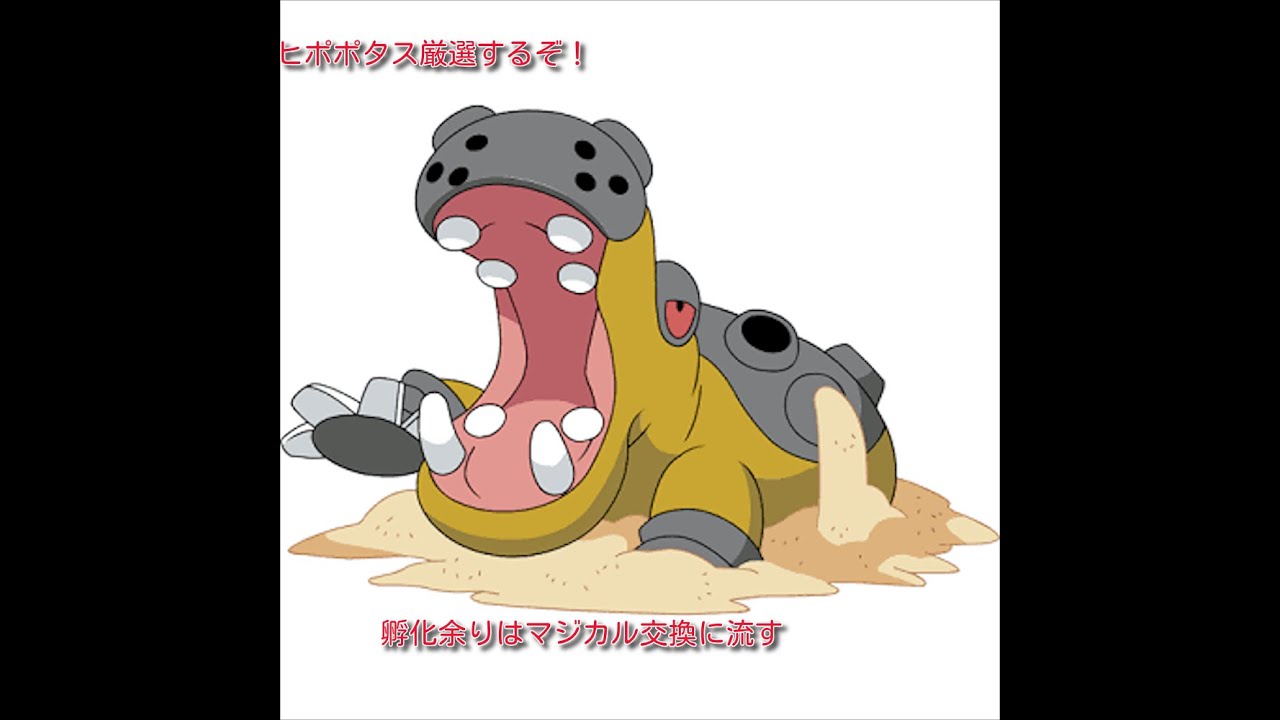 ポケモン剣盾　ヒポポタス厳選枠　終わったらマジカル交換に流す