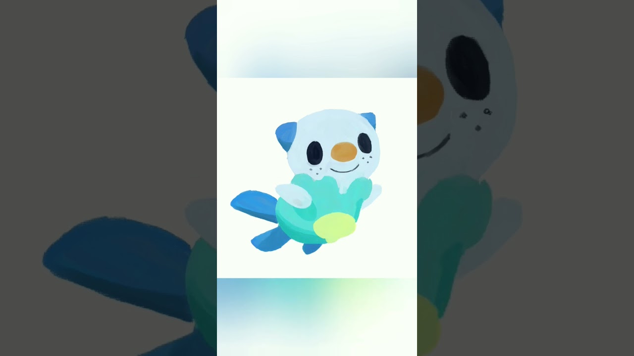 💧ミジュマル💧ポケモンイラストタイムラプス #pokemon