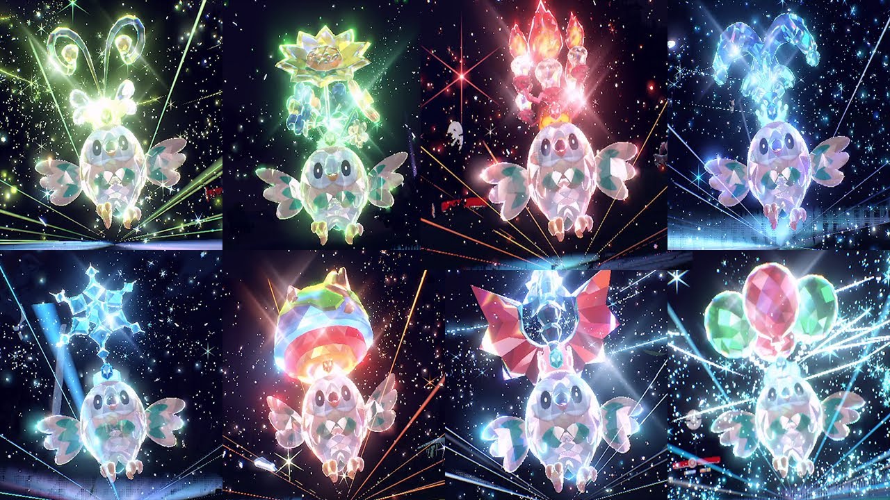 かわいすぎる！モクローのテラスタル全１８種類まとめ【ポケモンSV】【モクロー】【最強ジュナイパー】