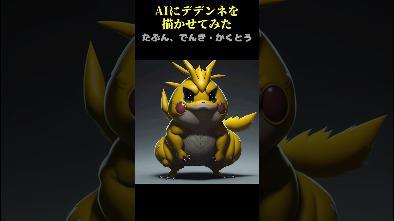 AIにデデンネを描かせた結果……【ポケモンSV】【Leonardo.Ai】
