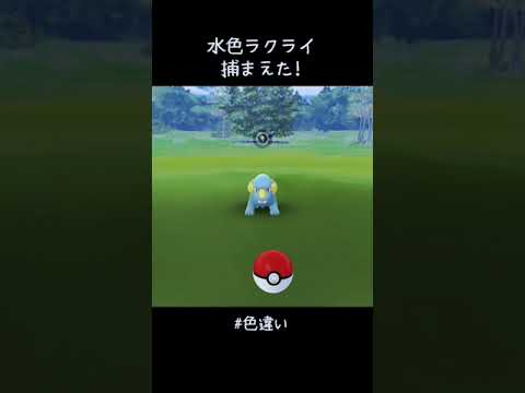 お昼休みに光った✨水色ラクライ捕獲✌けど本音を言うとモンメンに光ってほしい…#ポケモンGO #色違い