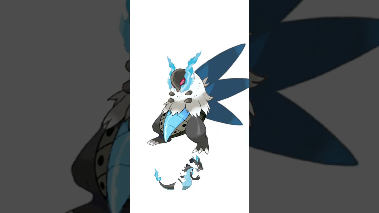 ウルガモスとメガリザードンを合成した蛾の怪獣ポケモン