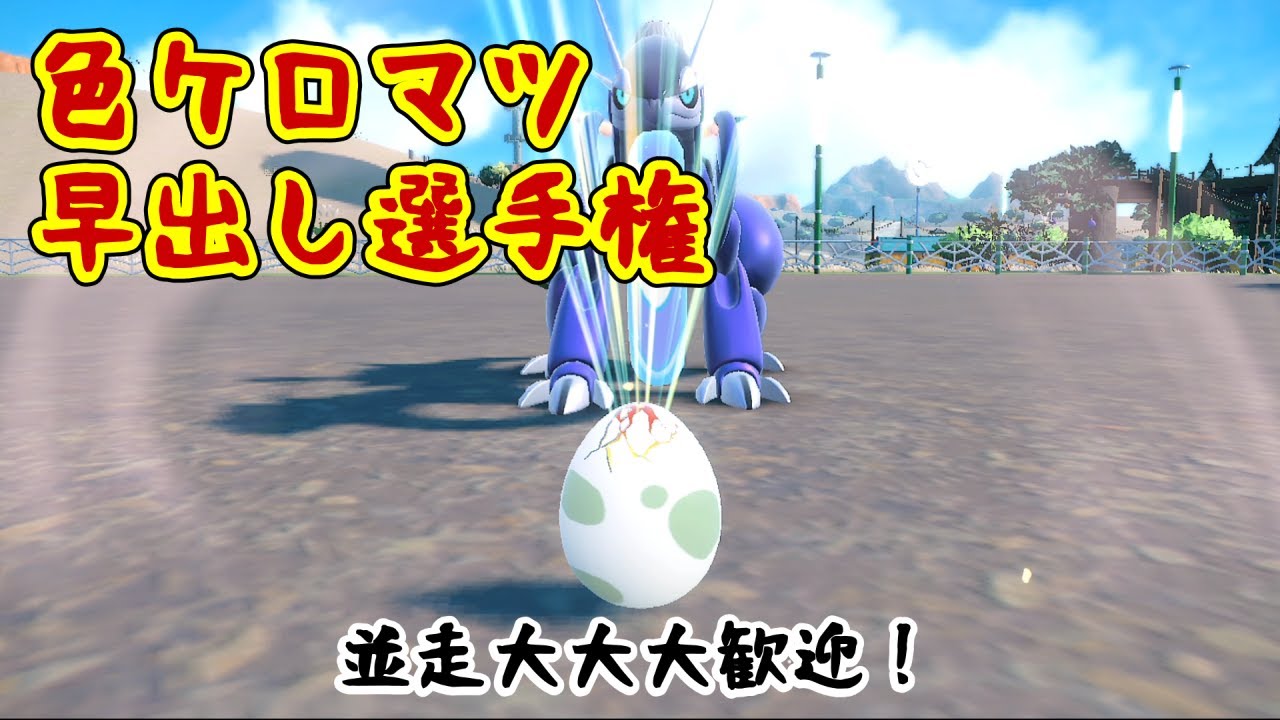 【ポケモンSV】色違いケロマツ求めて孵化厳選！目標６体【✨2~/🥚1420~】