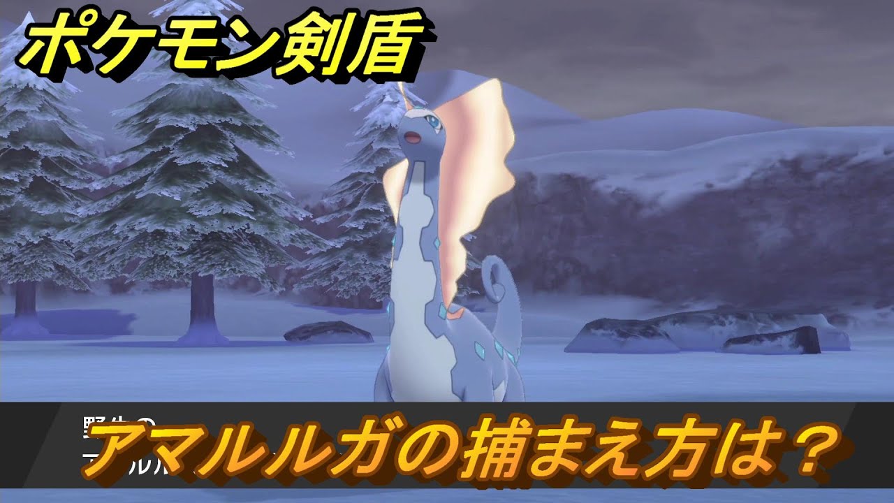 ポケモン剣盾　アマルルガを捕まえる方法！オススメの場所は？天気は？ポケモン図鑑コンプへの道！　最新版【ポケモンソード・シールド】