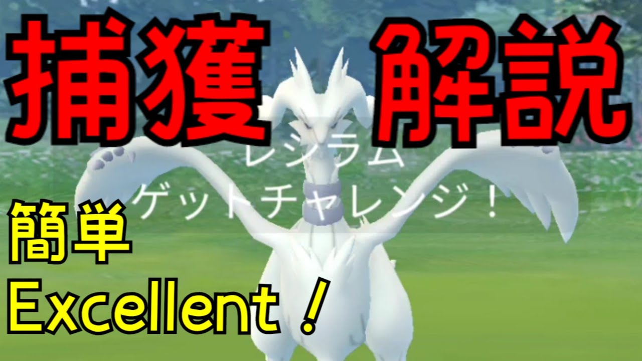 【レシラム】最速捕獲解説！遠くても簡単にExcellentスロー！【ポケモンGO】