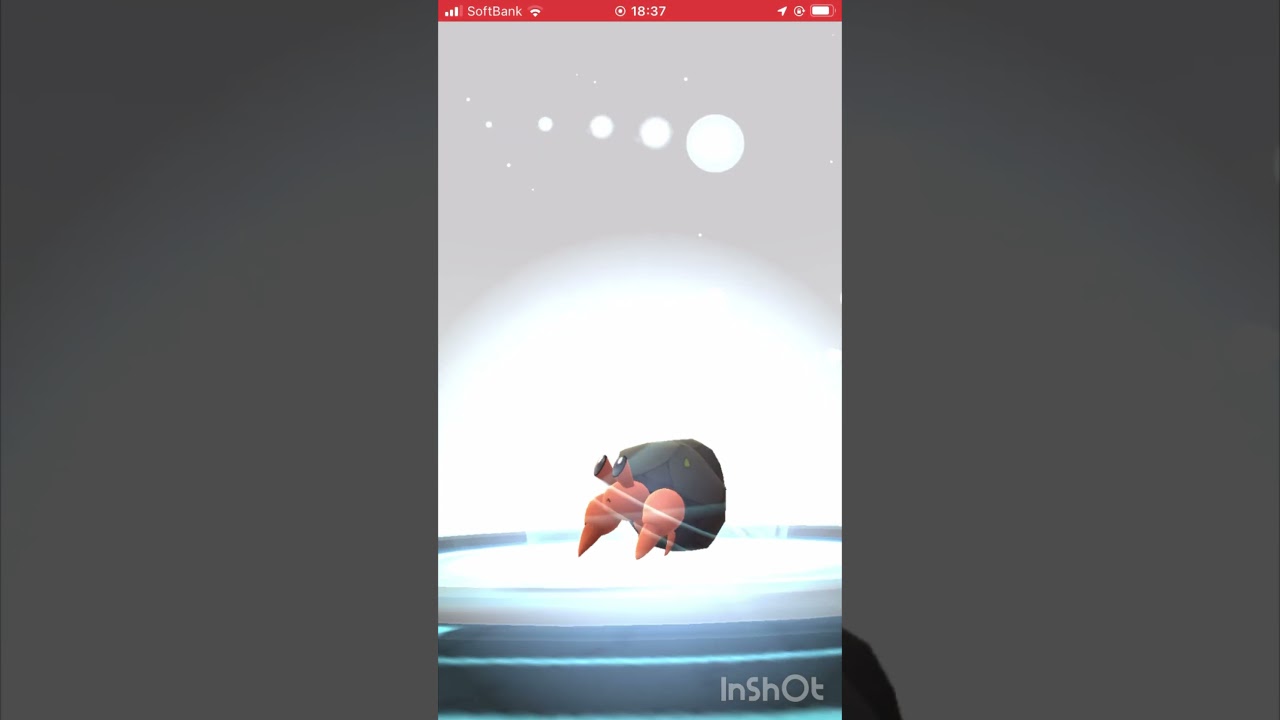 色違いのイシズマイをイワパレスに進化させてみた！ #ポケモンgo #pokemongo #色違い #shorts