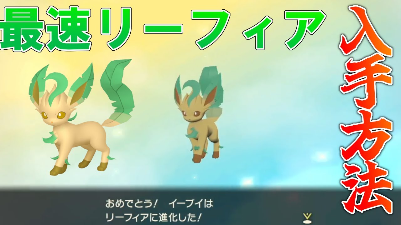 最序盤からイーブイを進化させてリーフィアを入手する方法を徹底解説！ 【Pokémon LEGENDS アルセウス】