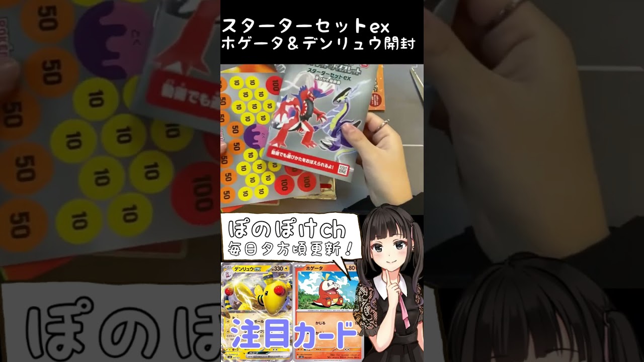 実はお得!?スターターセットホゲータ&デンリュウ紹介#shorts