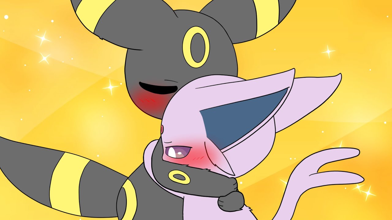 Espeon gathered her courage and Umbreon accepted it gently. | Pokémon Animation