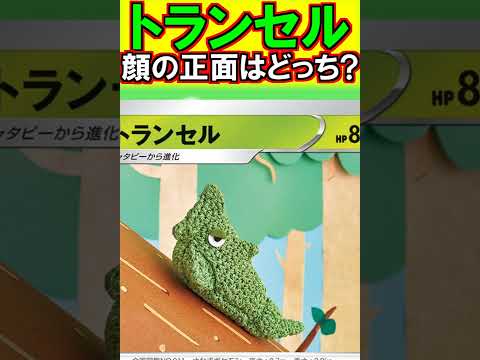 【問題！】トランセルの顔の正面はどっちでしょうか？　#Shorts