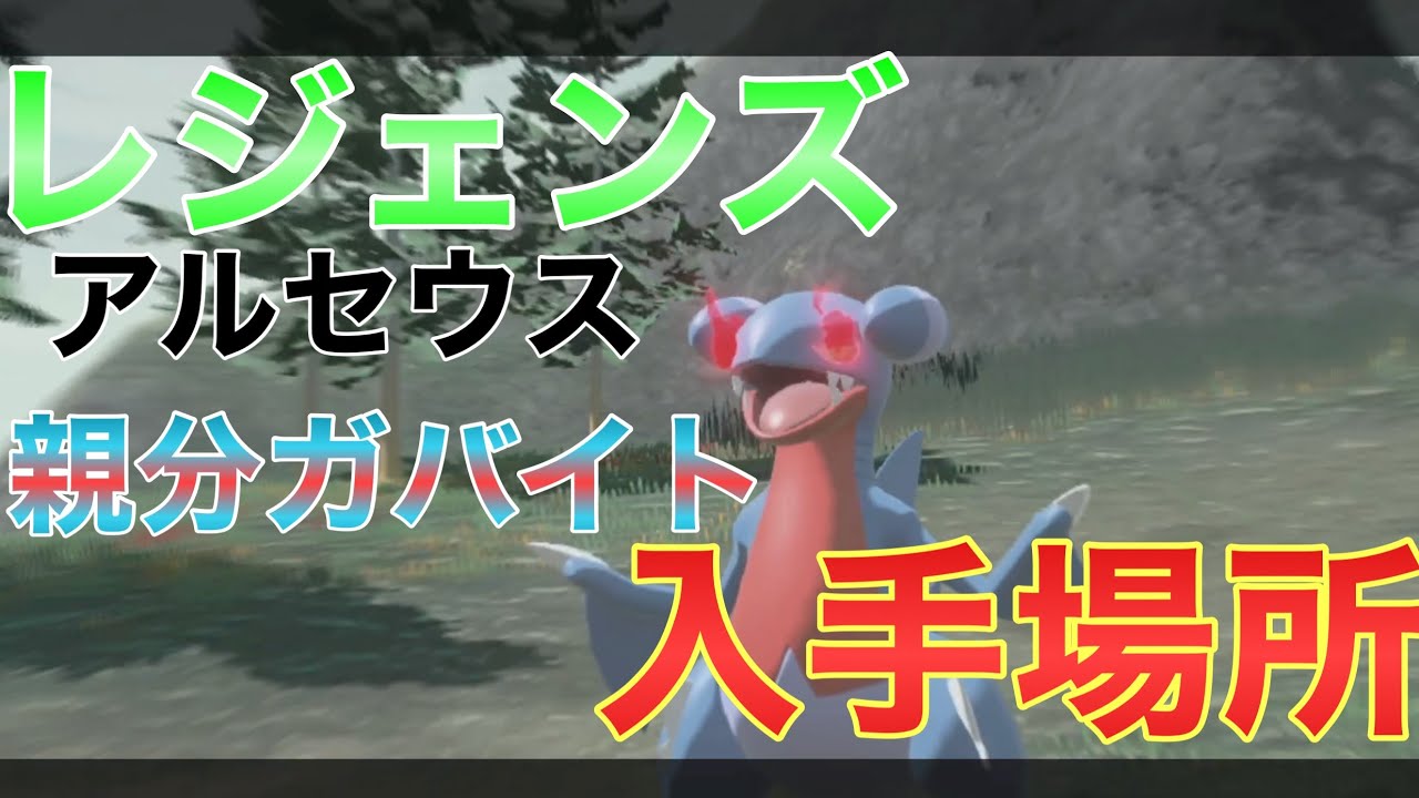 56LV親分ガバイト、フカマル 厳選場所！！【レジェンズアルセウス】