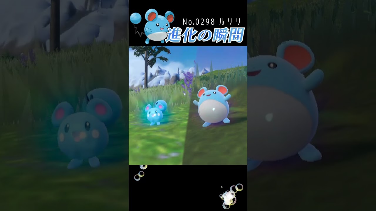 【バイオレット】ルリリ 進化の瞬間 #shorts