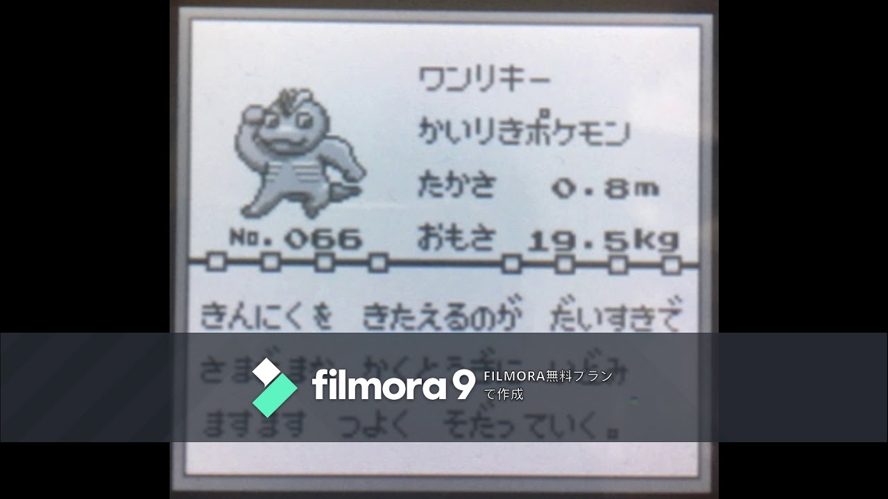 【図鑑NO066】ワンリキー　鳴き声