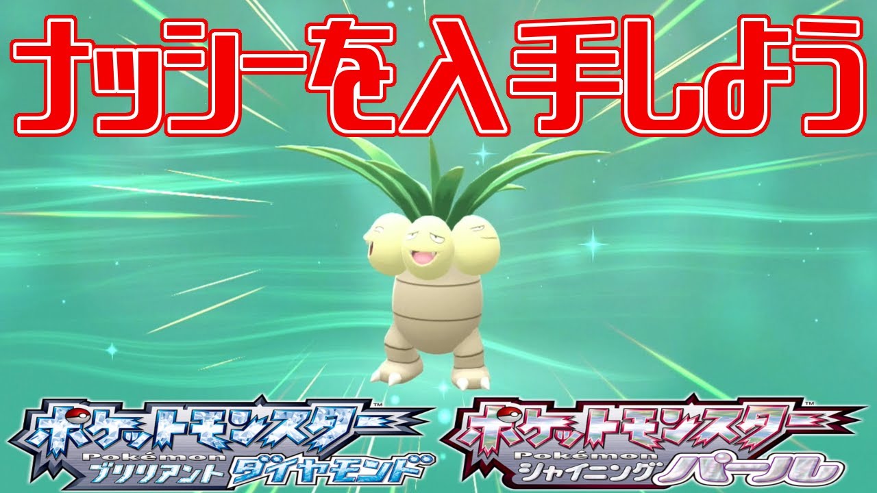 【ポケモンダイパリメイク】ナッシーを入手しよう【ポケットモンスター ブリリアントダイヤモンド・シャイニングパール】Pocket Monsters