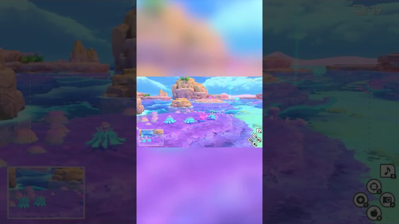 【Newポケモンスナップ NEW POKÉMON SNAP】ヒドイデから逃げろ！サニーゴ！！ #shorts