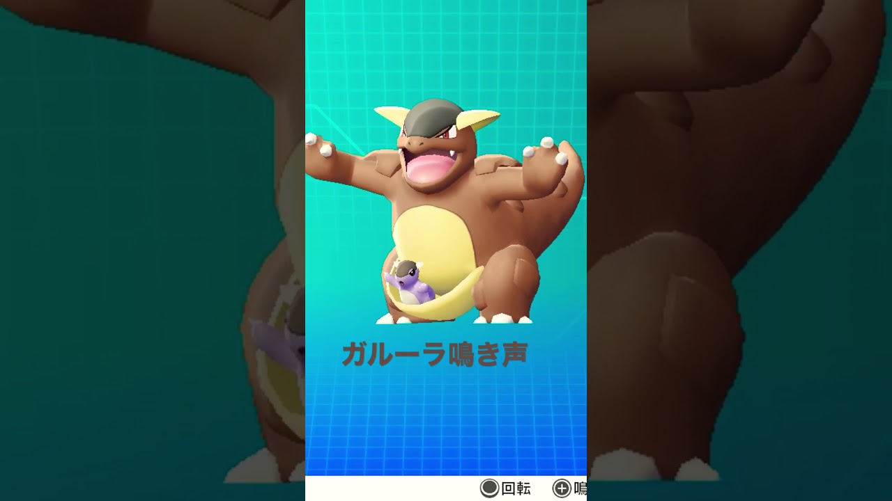 ピカブイ【図鑑NO115】ガルーラ鳴き声#ポケモン鳴き声 #図鑑コンプ #レッツゴーピカチュウ #レッツゴーイーブイ#ポケモン生態#ガルーラ動き#Kangaskhan