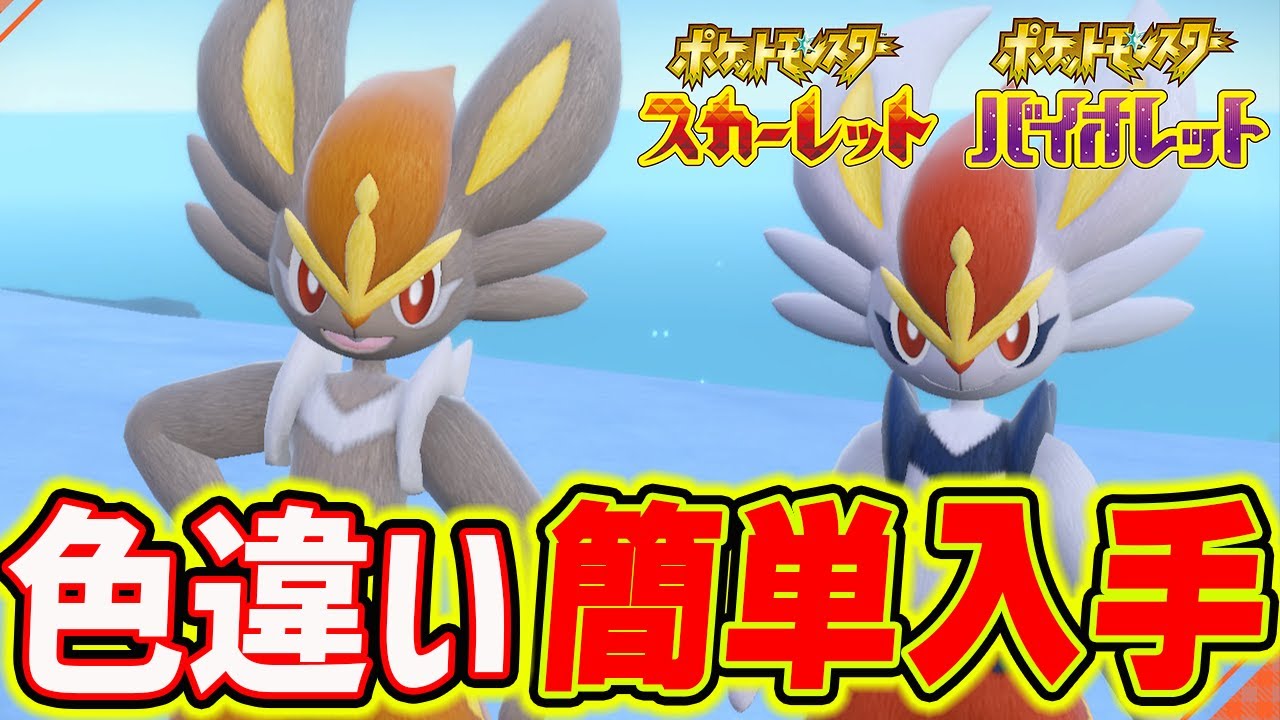 【ポケモンSV】色違いエースバーンを最速でGETする方法