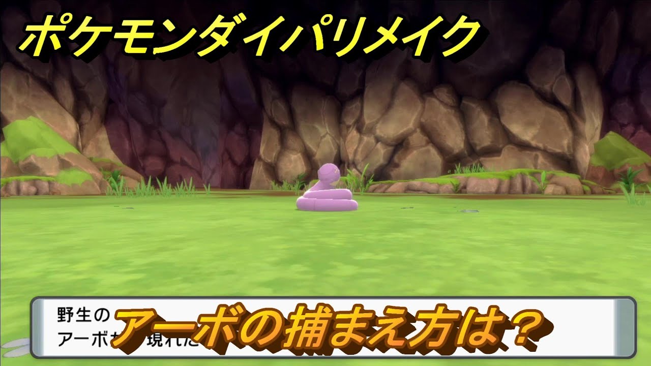 ポケモンダイパリメイク　アーボの捕まえ方は？出現場所は？　最新版【ブリリアントダイヤモンド・シャイニングパール】